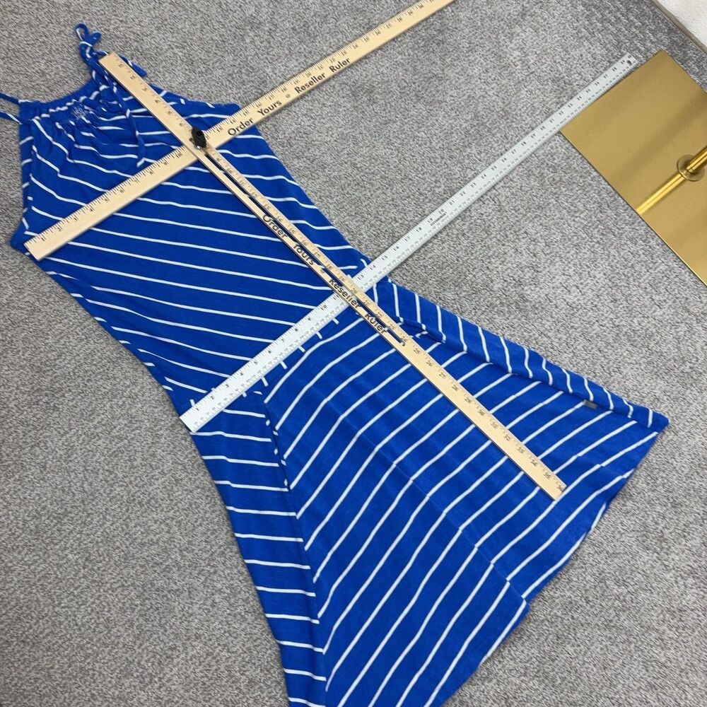 Mountain Hardwear Dress Womens Small Blue Striped Sundress Pockets Casual - Picture 5 of 8